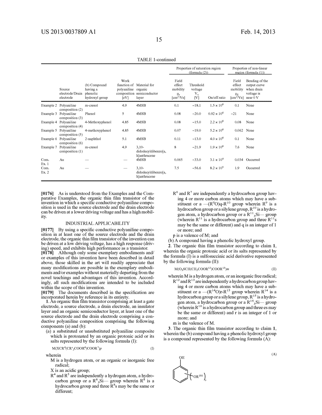 ORGANIC THIN-FILM TRANSISTOR - diagram, schematic, and image 20