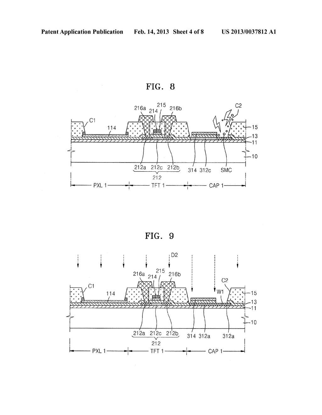 THIN-FILM TRANSISTOR ARRAY SUBSTRATE, ORGANIC LIGHT-EMITTING DISPLAY     INCLUDING THE SAME AND METHOD OF MANUFACTURING THE SAME - diagram, schematic, and image 05