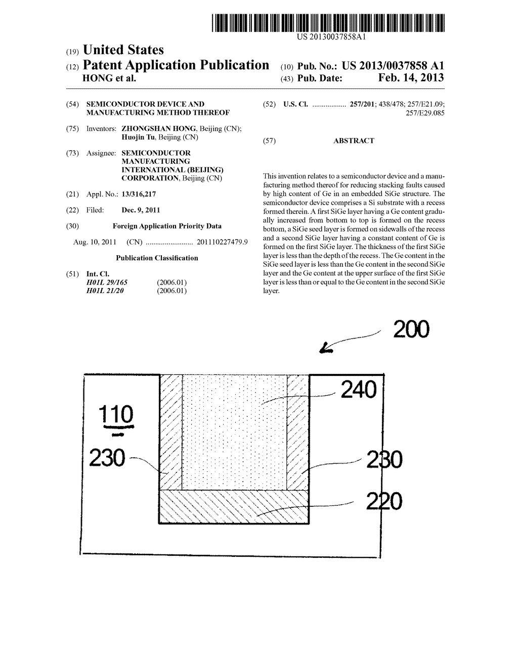 SEMICONDUCTOR DEVICE AND MANUFACTURING METHOD THEREOF - diagram, schematic, and image 01