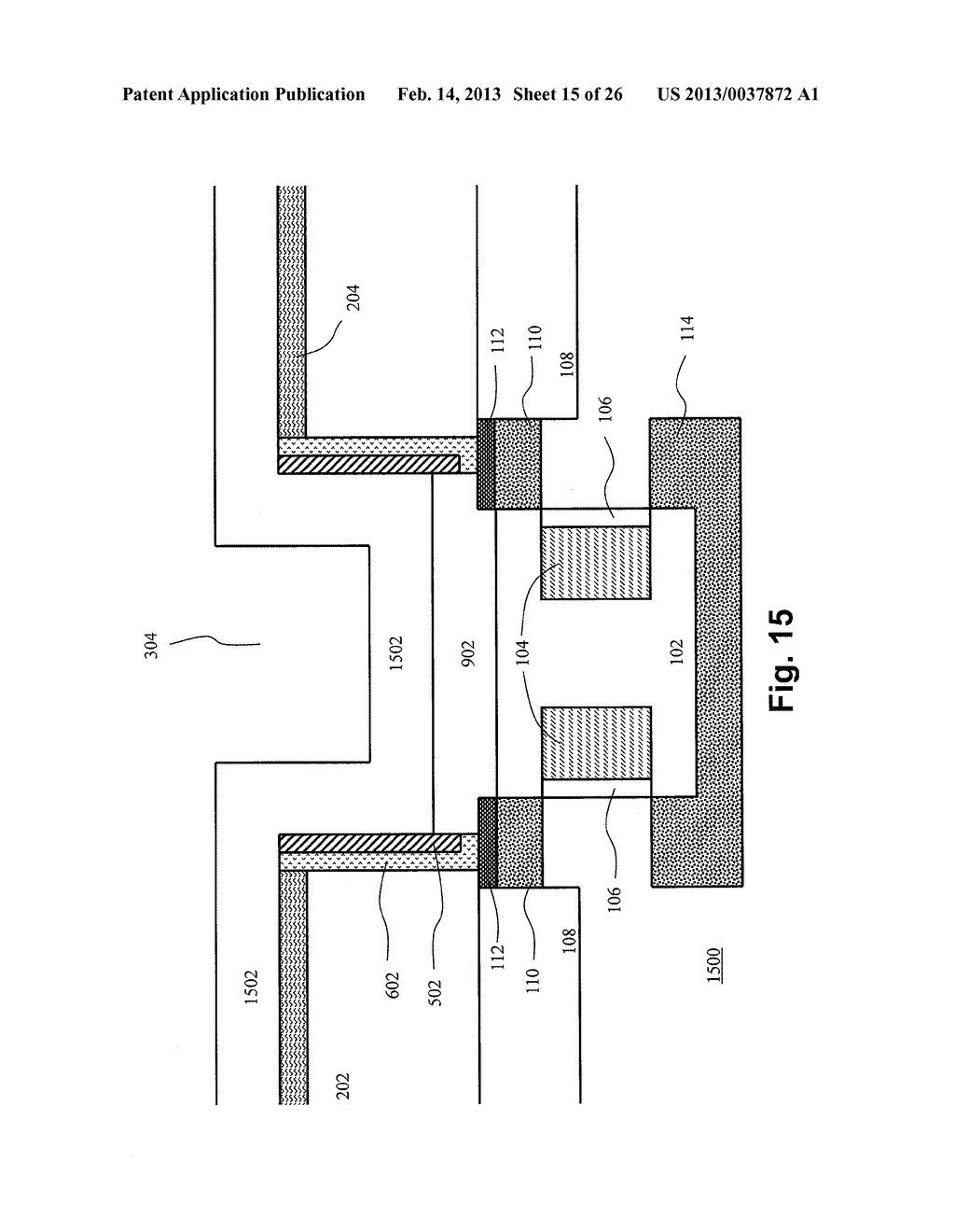 METHOD FOR FABRICATING A DAMASCENE SELF-ALIGNED FERROELECTRIC RANDOM     ACCESS MEMORY (F-RAM) HAVING A FERROELECTRIC CAPACITOR ALIGNED WITH A     THREE DIMENSIONAL TRANSISTOR STRUCTURE - diagram, schematic, and image 16