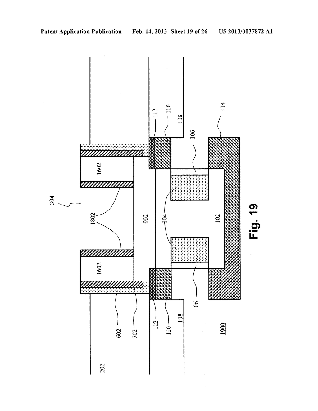 METHOD FOR FABRICATING A DAMASCENE SELF-ALIGNED FERROELECTRIC RANDOM     ACCESS MEMORY (F-RAM) HAVING A FERROELECTRIC CAPACITOR ALIGNED WITH A     THREE DIMENSIONAL TRANSISTOR STRUCTURE - diagram, schematic, and image 20