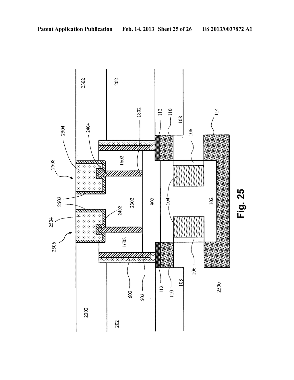 METHOD FOR FABRICATING A DAMASCENE SELF-ALIGNED FERROELECTRIC RANDOM     ACCESS MEMORY (F-RAM) HAVING A FERROELECTRIC CAPACITOR ALIGNED WITH A     THREE DIMENSIONAL TRANSISTOR STRUCTURE - diagram, schematic, and image 26