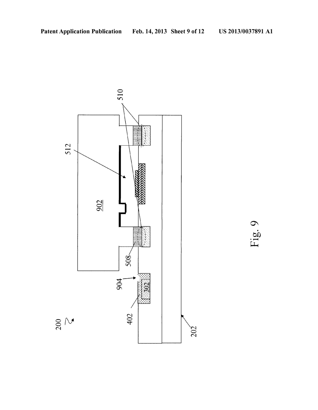 MEMS DEVICE AND METHOD OF FORMATION THEREOF - diagram, schematic, and image 10