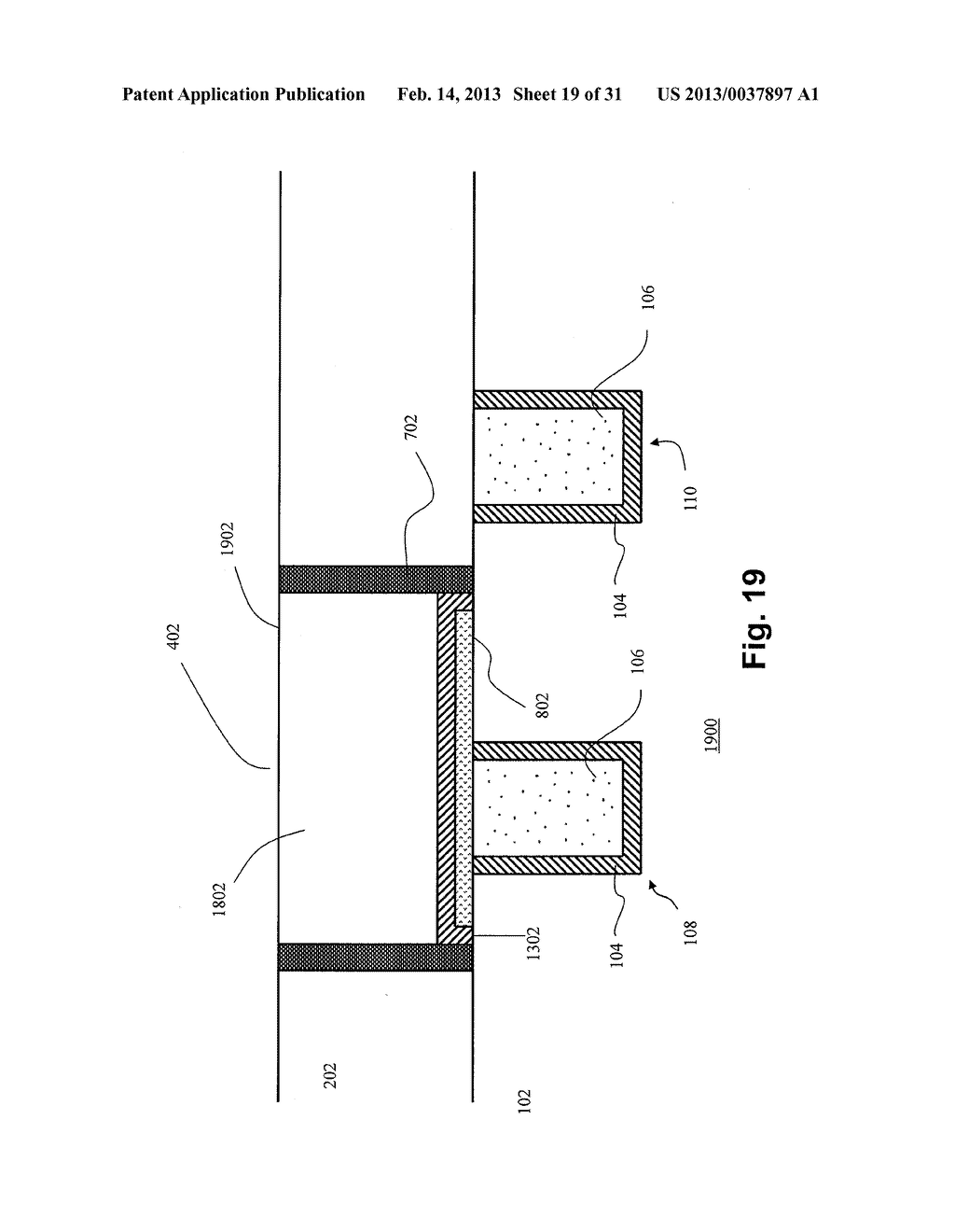 METHOD FOR FABRICATING A DAMASCENE SELF-ALIGNED FERROELECTRIC RANDOM     ACCESS MEMORY (F-RAM) DEVICE STRUCTURE EMPLOYING REDUCED PROCESSING STEPS - diagram, schematic, and image 20