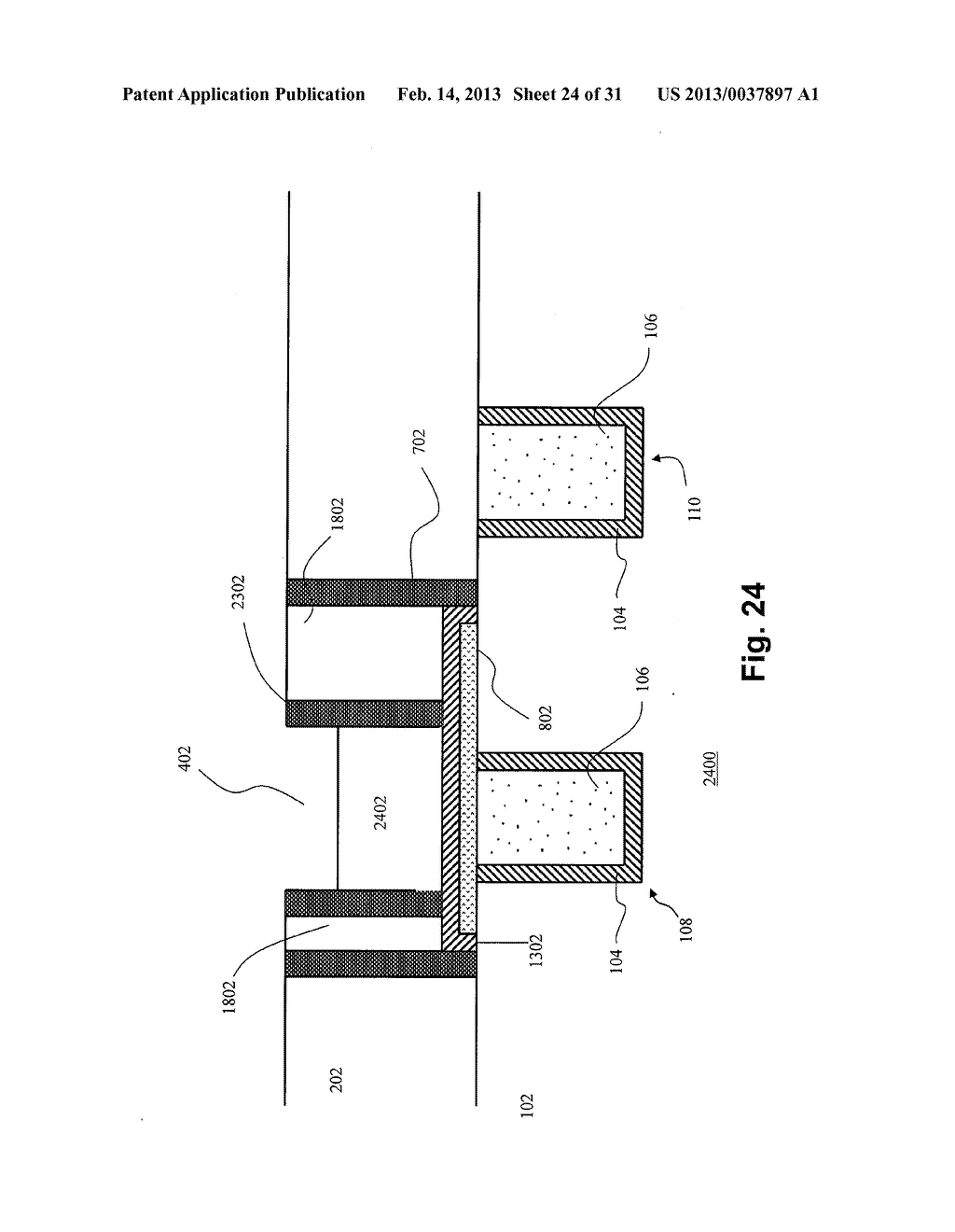 METHOD FOR FABRICATING A DAMASCENE SELF-ALIGNED FERROELECTRIC RANDOM     ACCESS MEMORY (F-RAM) DEVICE STRUCTURE EMPLOYING REDUCED PROCESSING STEPS - diagram, schematic, and image 25