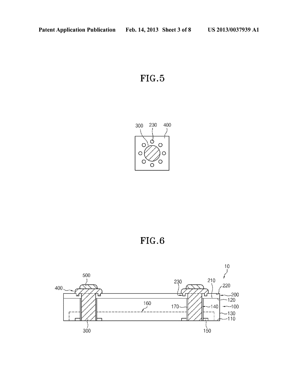 SEMICONDUCTOR PACKAGE AND STACK-TYPE SEMICONDUCTOR PACKAGE HAVING THE SAME - diagram, schematic, and image 04