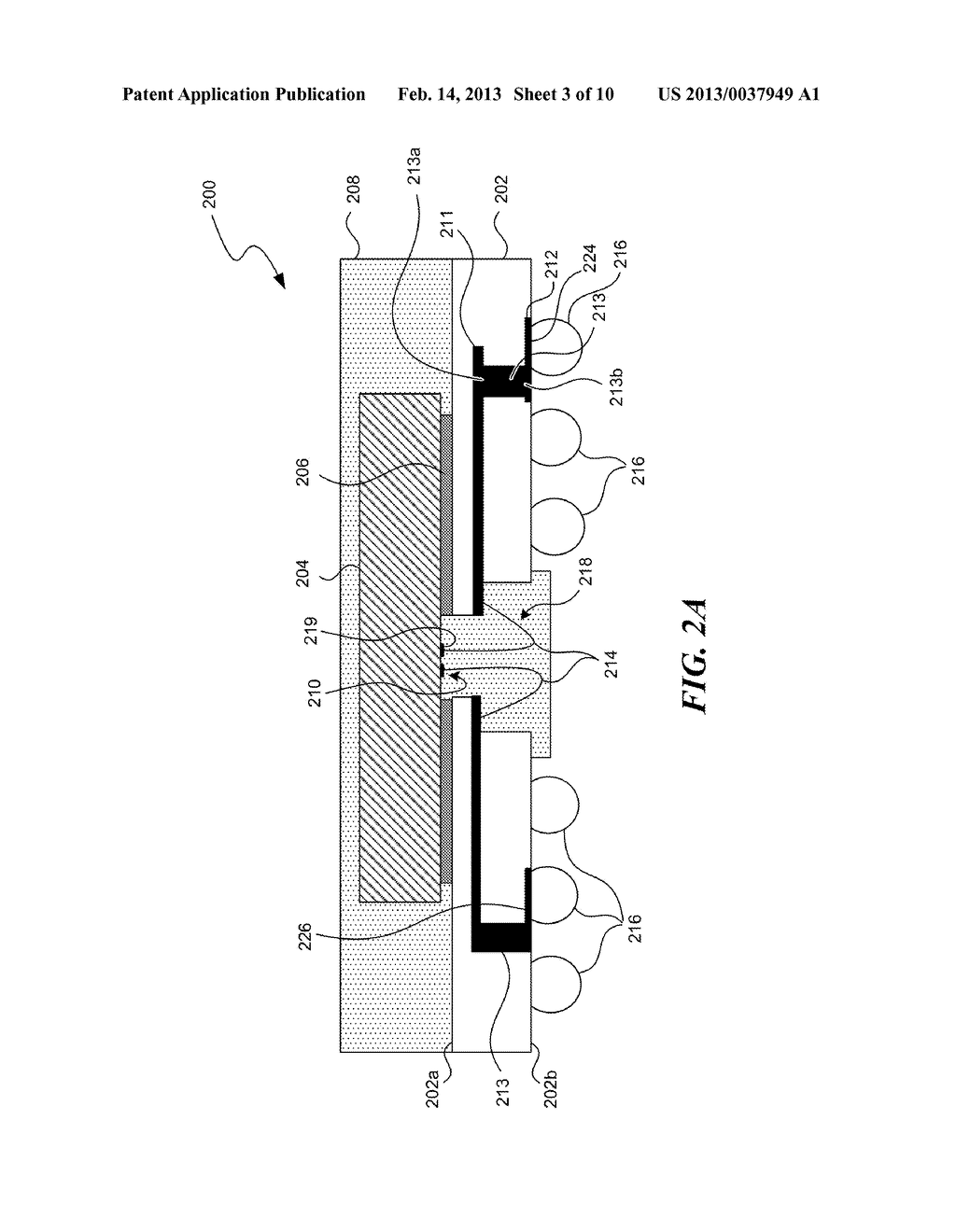 SEMICONDUCTOR ASSEMBLIES WITH MULTI-LEVEL SUBSTRATES AND ASSOCIATED     METHODS OF MANUFACTURING - diagram, schematic, and image 04