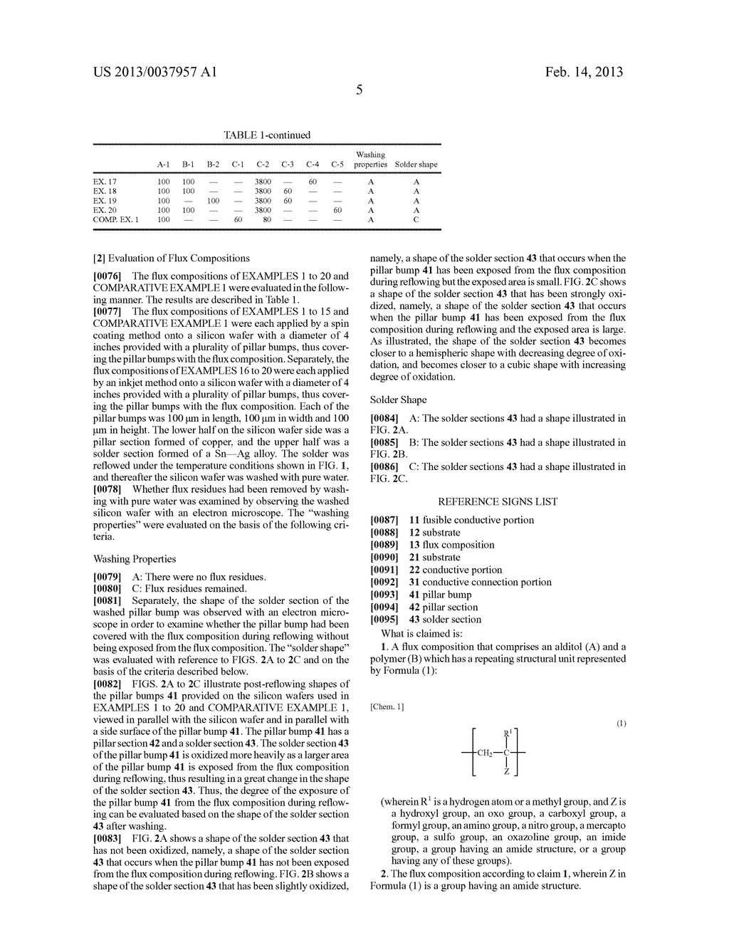 FLUX COMPOSITION, PROCESS FOR PRODUCING ELECTRICALLY CONNECTED STRUCTURES,     ELECTRICALLY CONNECTED STRUCTURE, AND SEMICONDUCTOR DEVICE - diagram, schematic, and image 08