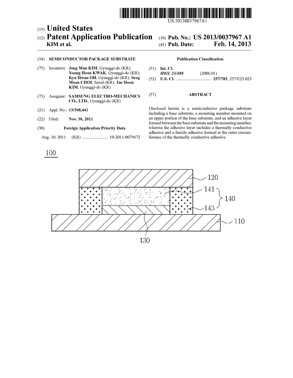 SEMICONDUCTOR PACKAGE SUBSTRATE - diagram, schematic, and image 01