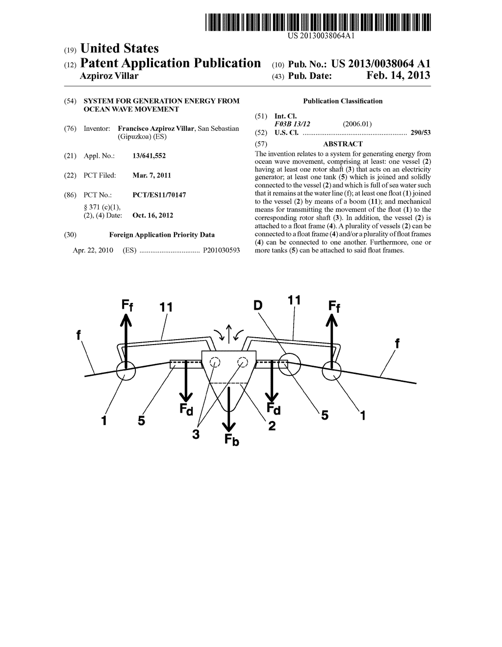 SYSTEM FOR GENERATION ENERGY FROM OCEAN WAVE MOVEMENT - diagram, schematic, and image 01