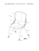 FLEXIBLE BACK SUPPORT MEMBER WITH INTEGRATED RECLINE STOP NOTCHES diagram and image