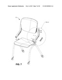 FLEXIBLE BACK SUPPORT MEMBER WITH INTEGRATED RECLINE STOP NOTCHES diagram and image