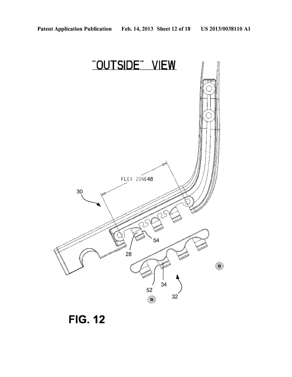 FLEXIBLE BACK SUPPORT MEMBER WITH INTEGRATED RECLINE STOP NOTCHES - diagram, schematic, and image 13