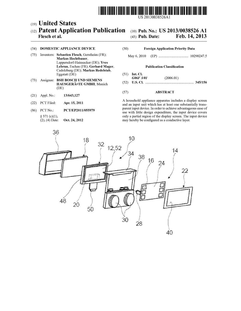 DOMESTIC APPLIANCE DEVICE - diagram, schematic, and image 01