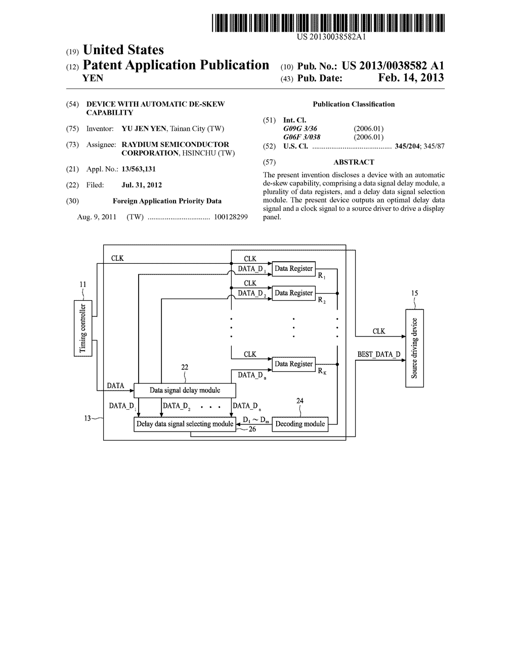 DEVICE WITH AUTOMATIC DE-SKEW CAPABILITY - diagram, schematic, and image 01