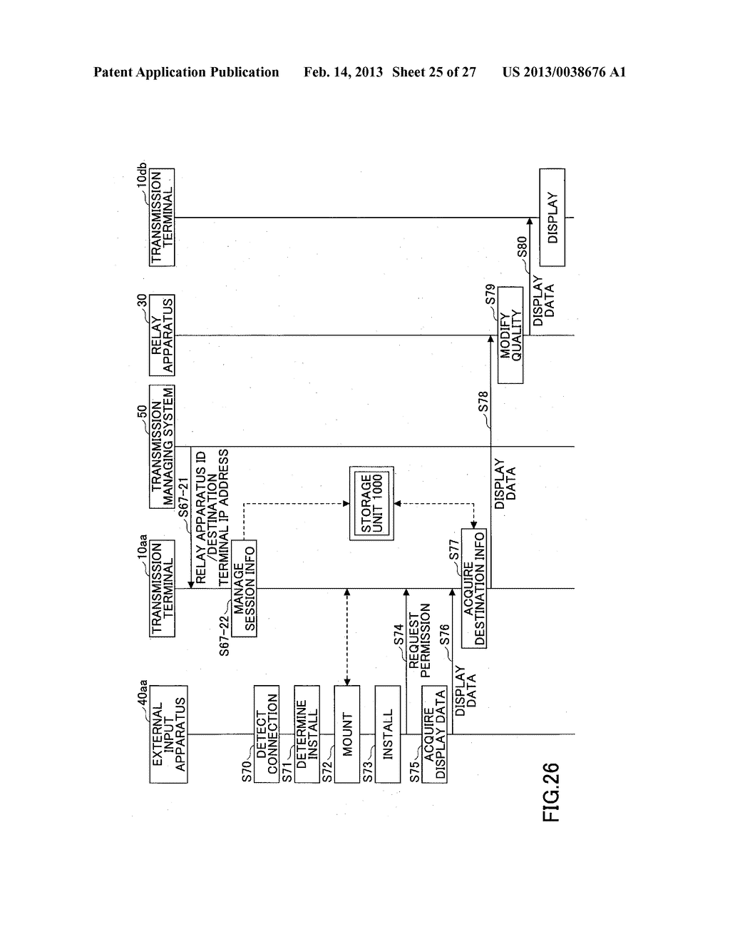 TRANSMISSION TERMINAL, TRANSMISSION METHOD, AND COMPUTER-READABLE     RECORDING MEDIUM STORING TRANSMISSION PROGRAM - diagram, schematic, and image 26