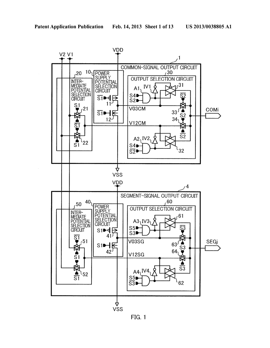 LIQUID CRYSTAL DRIVING CIRCUIT - diagram, schematic, and image 02