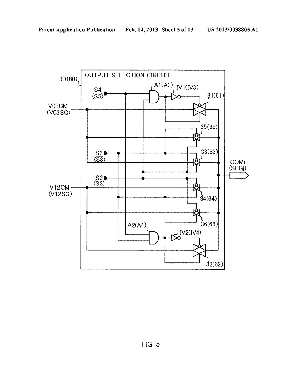 LIQUID CRYSTAL DRIVING CIRCUIT - diagram, schematic, and image 06