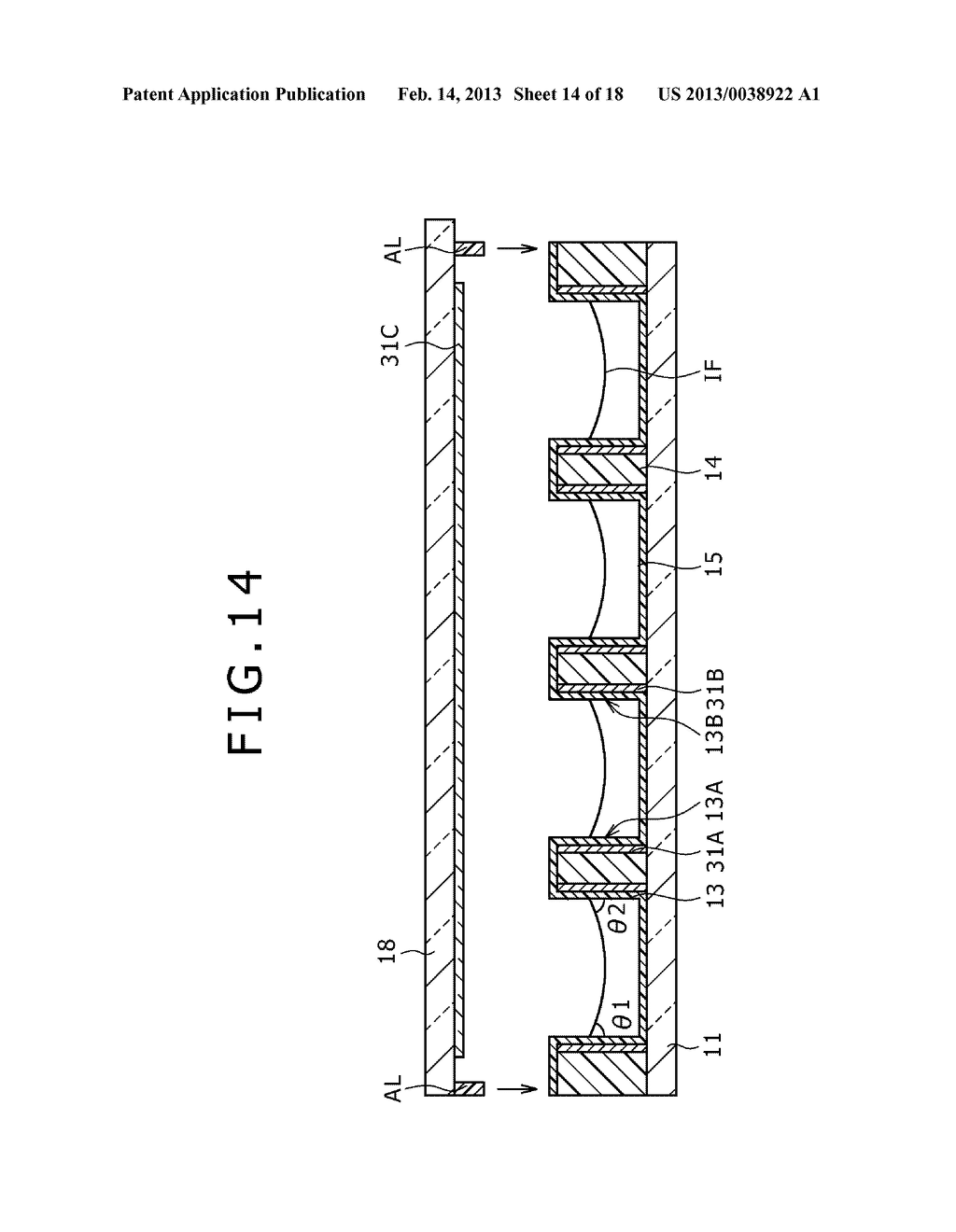 OPTICAL ELEMENT, OPTICAL ELEMENT ARRAY, DISPLAY DEVICE, AND ELECTRONIC     APPARATUS - diagram, schematic, and image 15