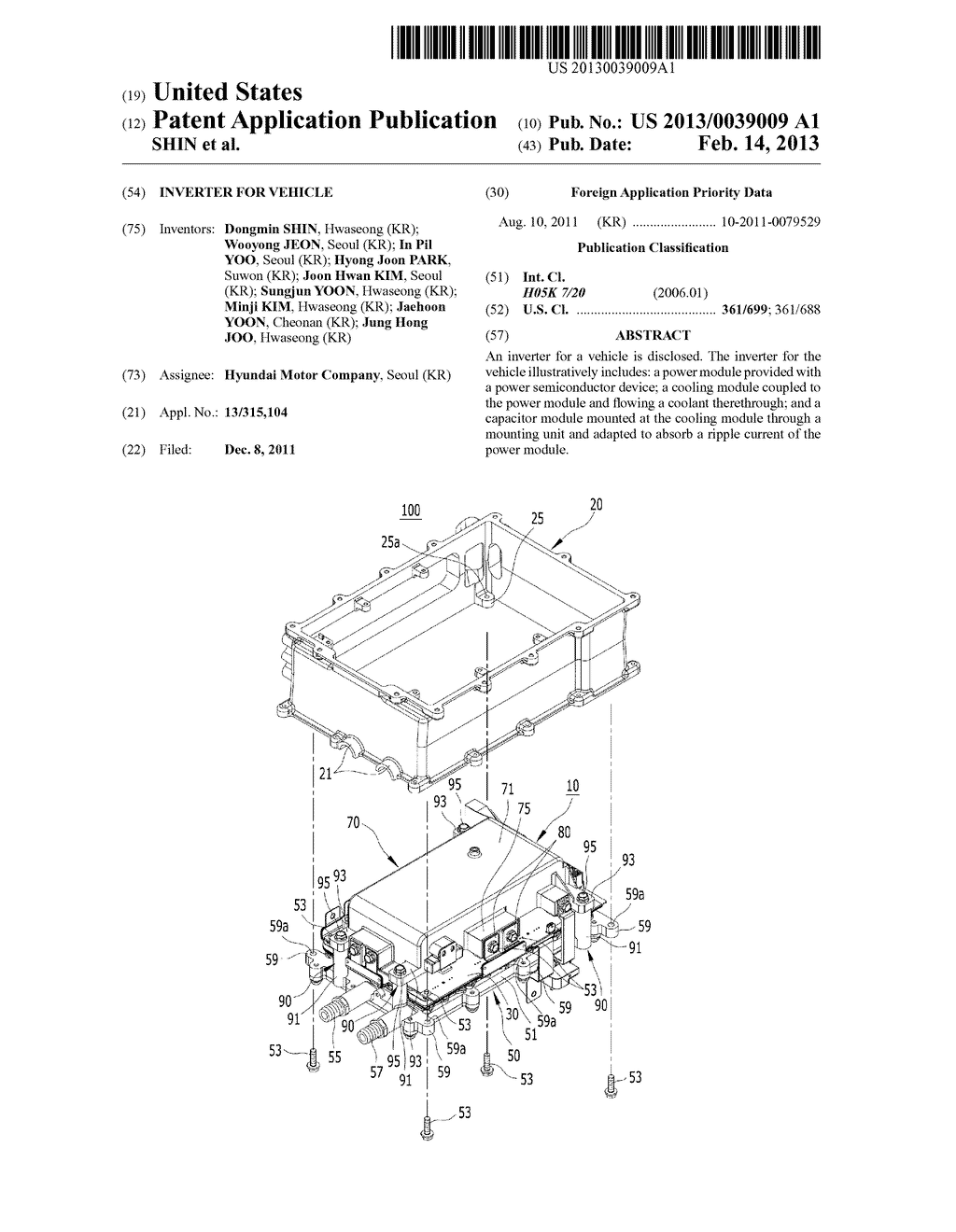 INVERTER FOR VEHICLE - diagram, schematic, and image 01