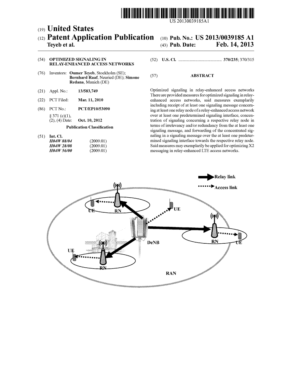 Optimized Signaling in Relay-Enhanced Access Networks - diagram, schematic, and image 01