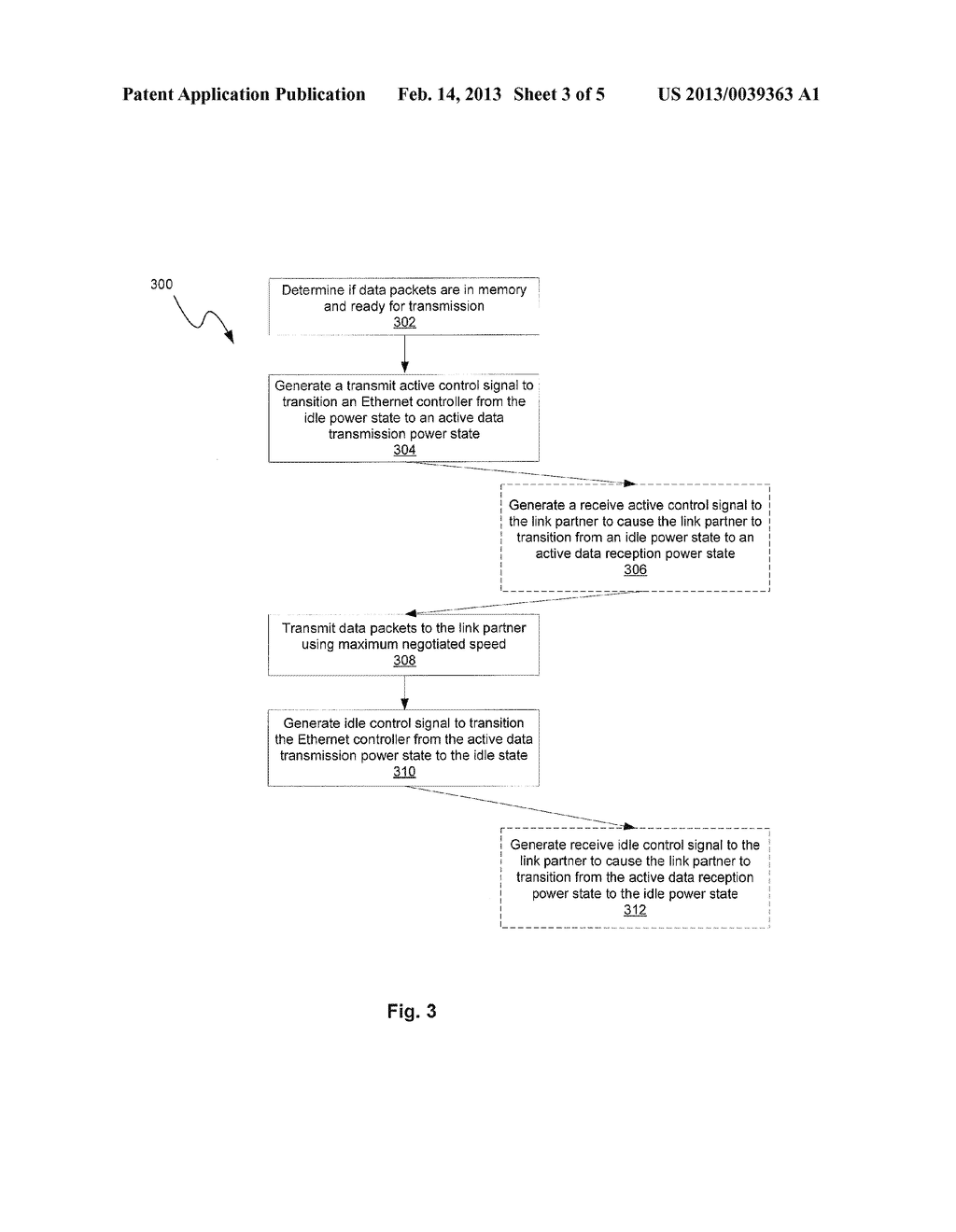 SYSTEMS AND METHODS FOR REDUCING POWER CONSUMPTION DURING COMMUNICATION     BETWEEN LINK PARTNERS - diagram, schematic, and image 04