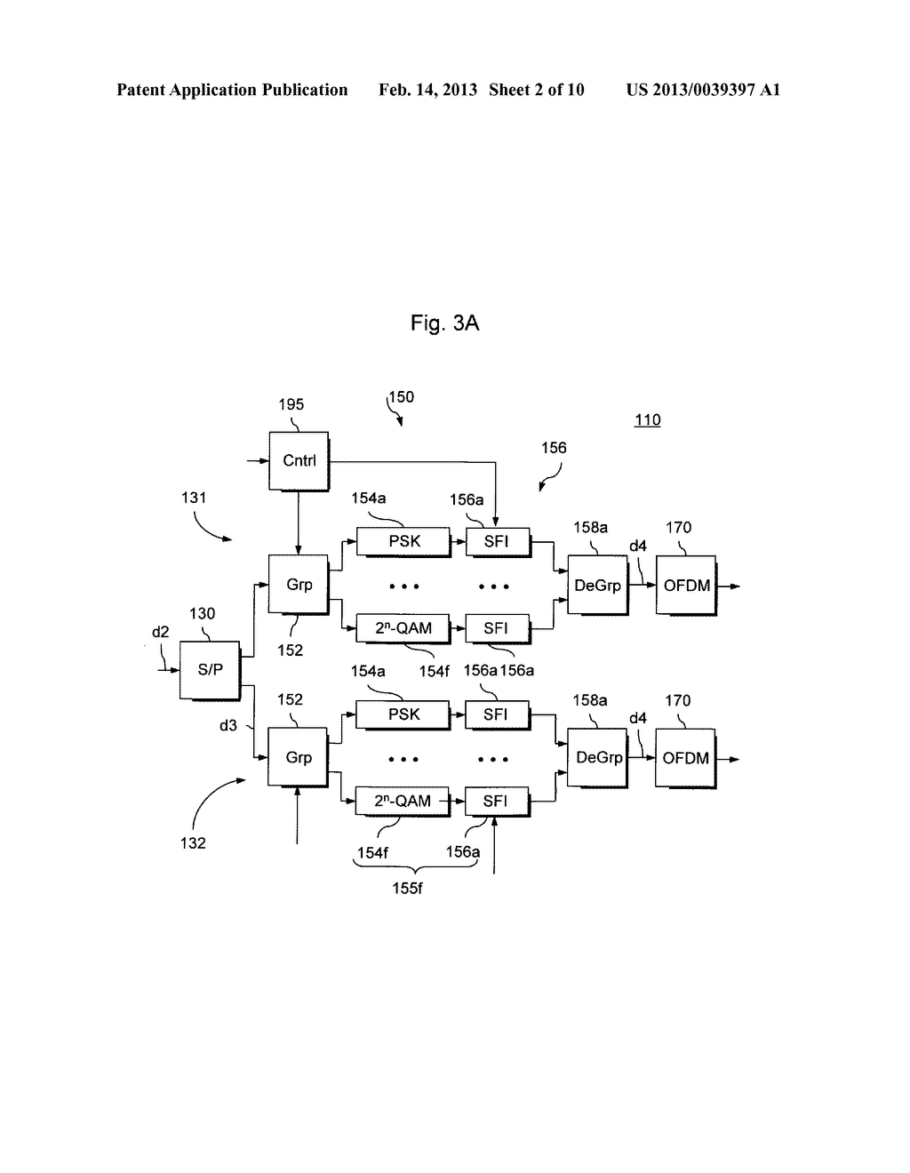 COMMUNICATIONS SYSTEM USING ADAPTIVE ORTHOGONAL FREQUENCY DIVISION     MULTIPLEXING - diagram, schematic, and image 03