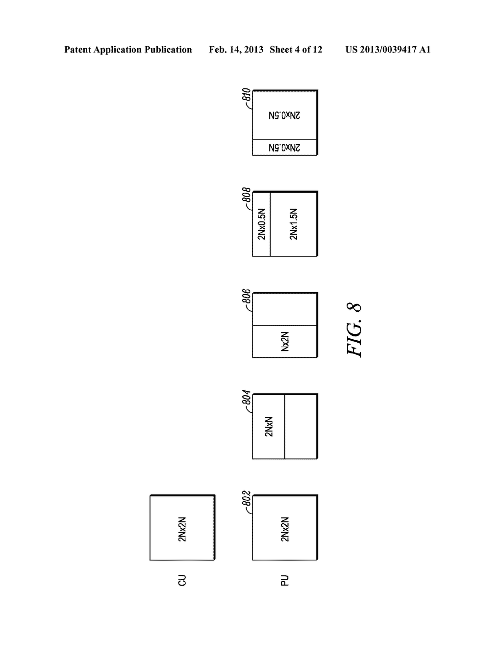 RESIDUAL TREE STRUCTURE OF TRANSFORM UNIT PARTITIONING - diagram, schematic, and image 05
