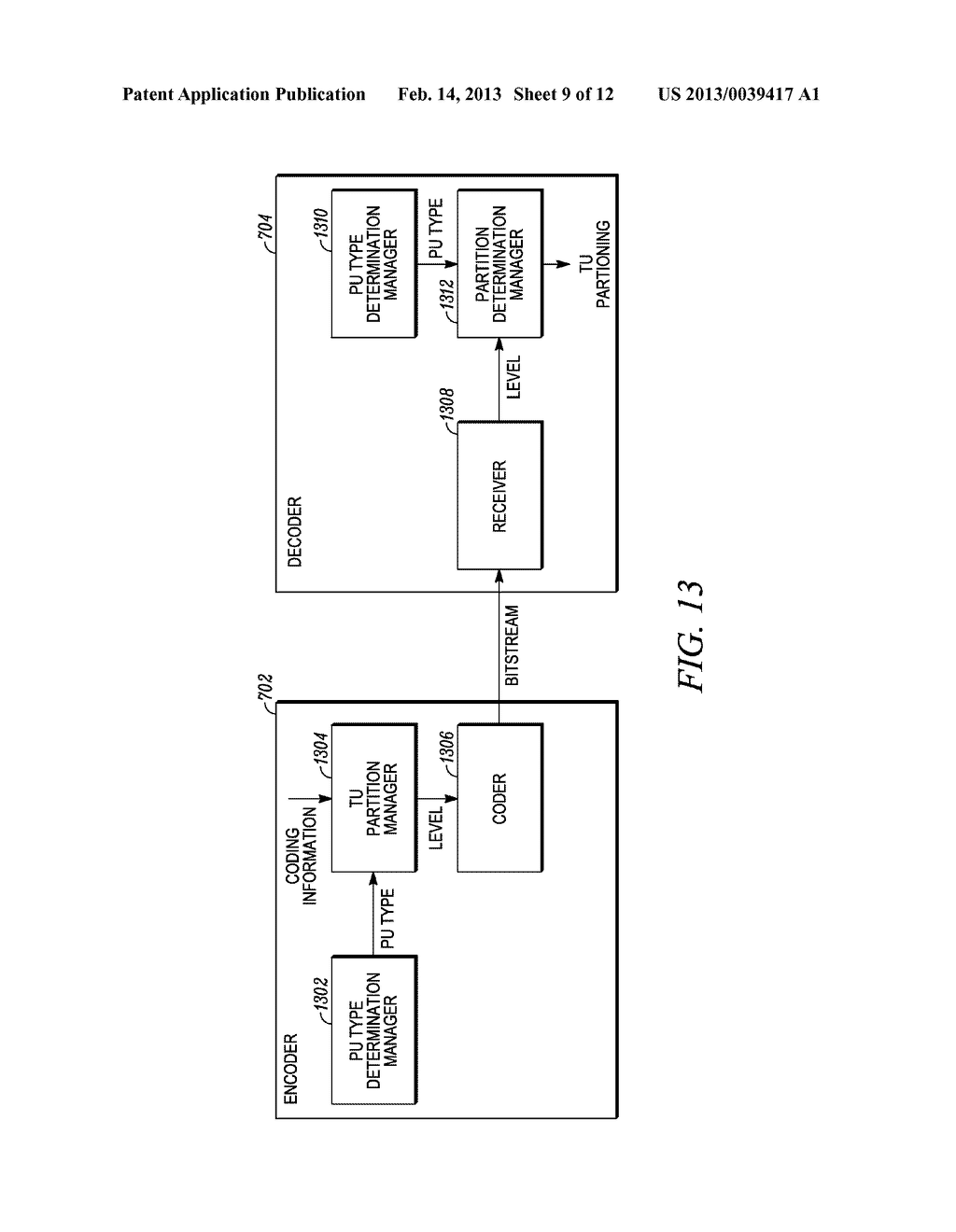 RESIDUAL TREE STRUCTURE OF TRANSFORM UNIT PARTITIONING - diagram, schematic, and image 10