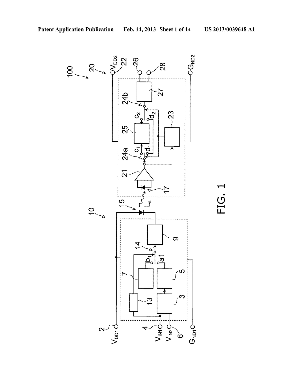 SEMICONDUCTOR DEVICE, METHOD FOR TESTING SAME AND TRANSMITTING CIRCUIT - diagram, schematic, and image 02