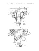 FASTENER ATTACHING A COMPONENT TO A PANEL diagram and image