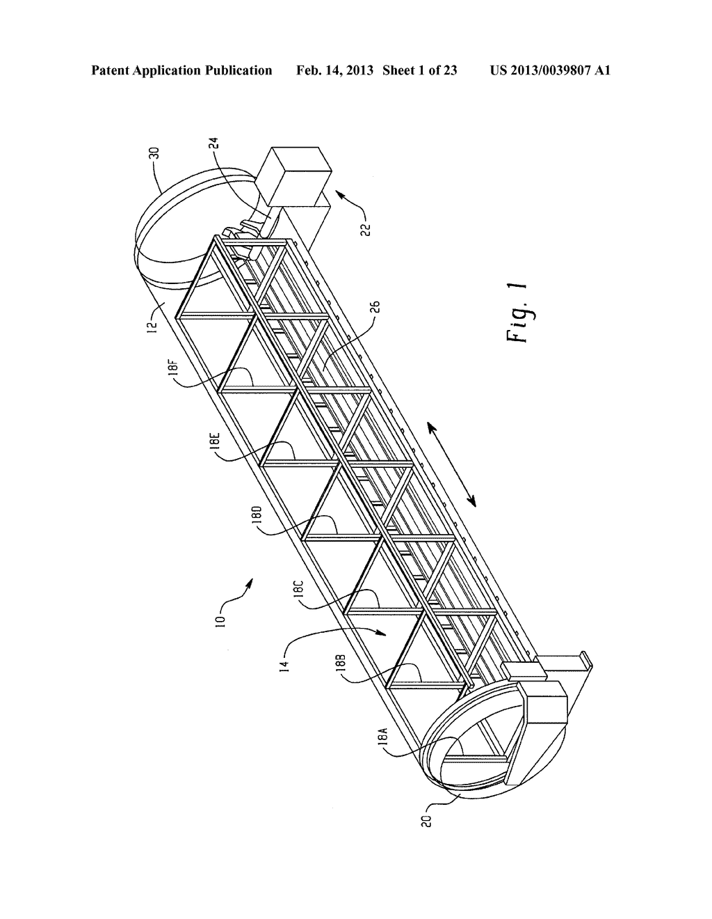 RETORT WITH PROGRESSIVE LATCH, ROLLER SUPPORT ARRANGEMENT AND METHOD AND     SYSTEM FOR RECIPROCATION OF LOADS - diagram, schematic, and image 02