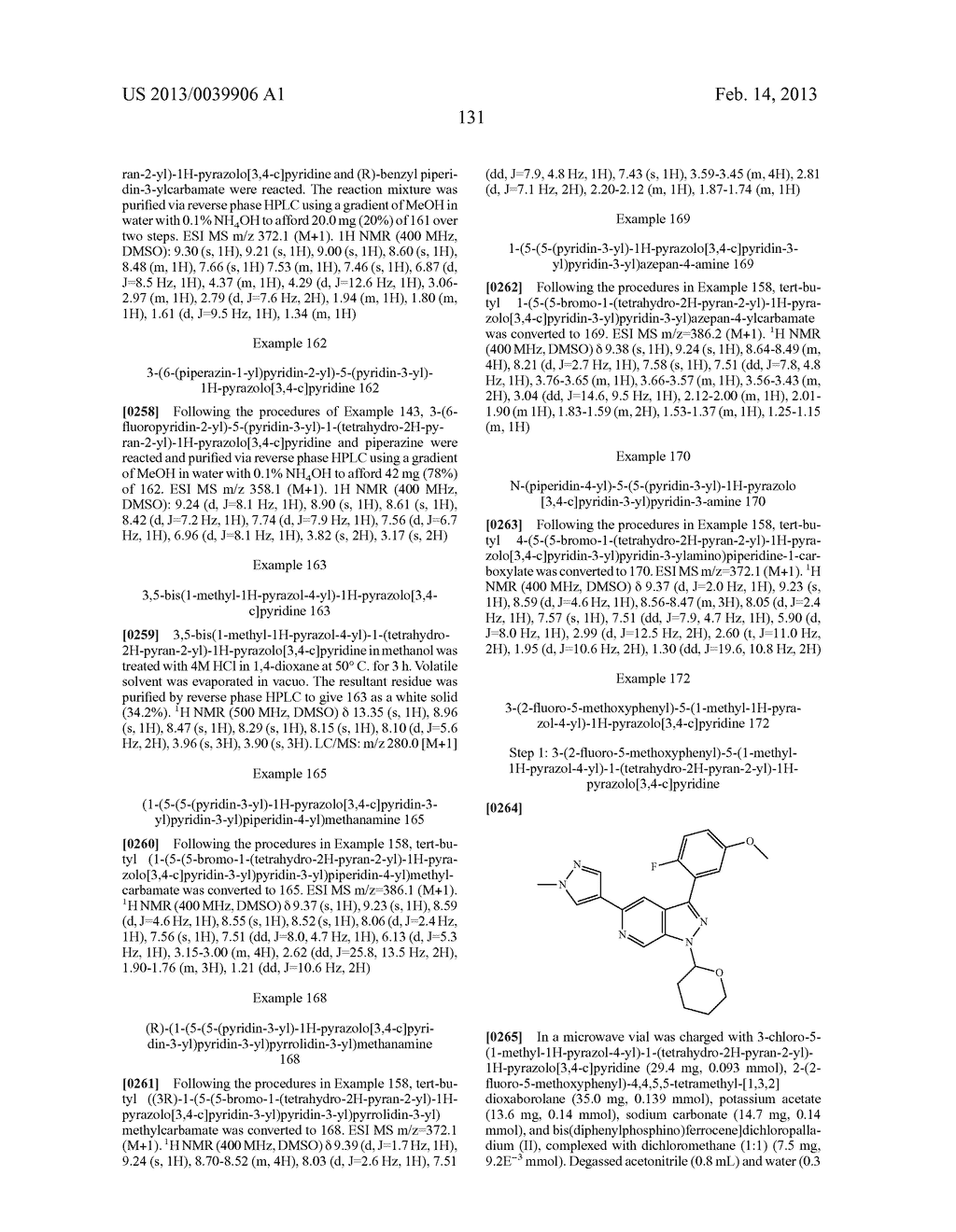 PYRAZOLO[3,4-c]PYRIDINE COMPOUNDS AND METHODS OF USE - diagram, schematic, and image 132