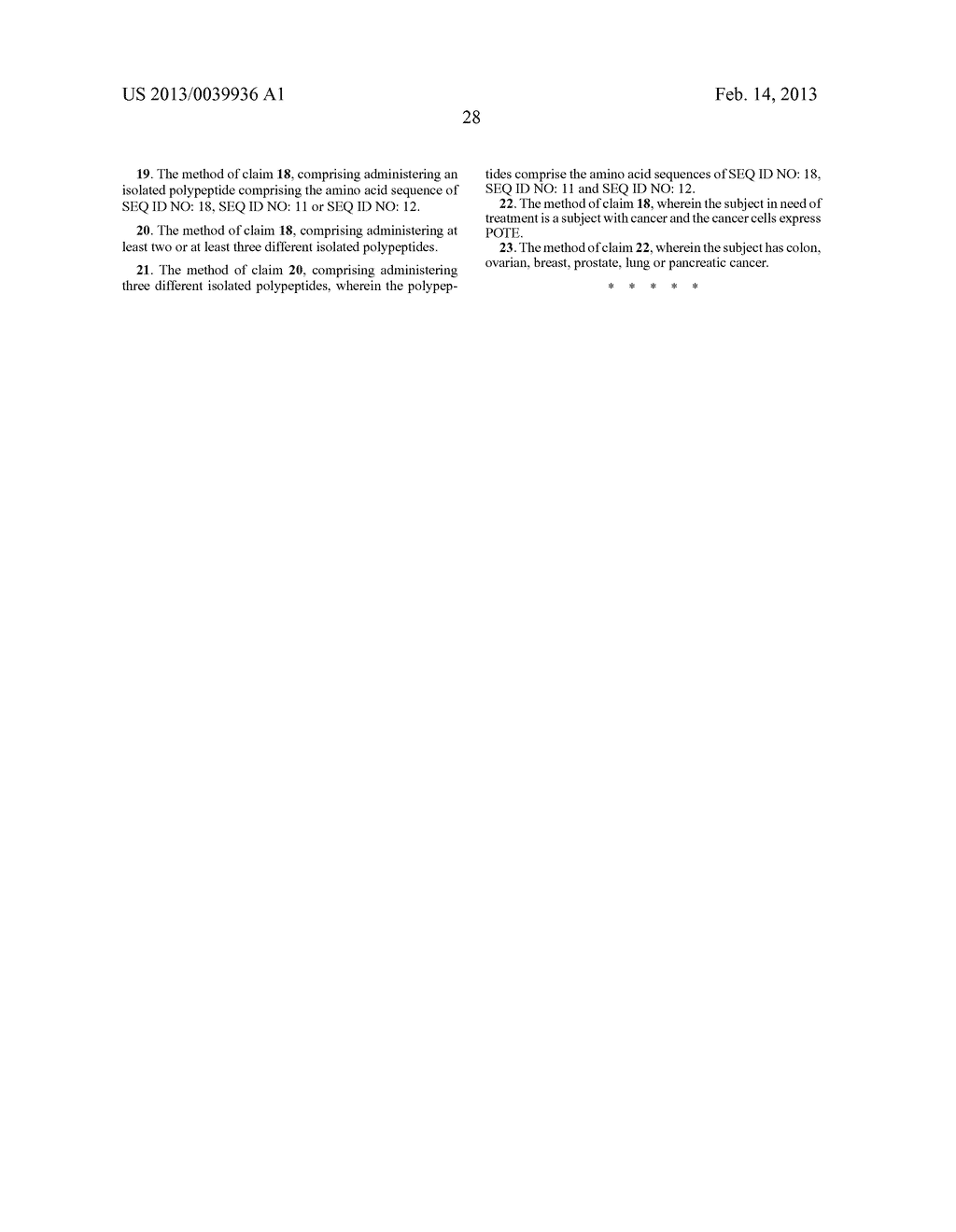 IMMUNOGENIC POTE PEPTIDES AND METHODS OF USE - diagram, schematic, and image 45