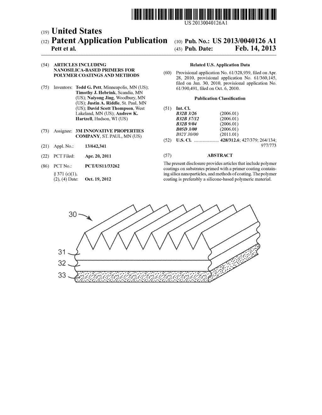 ARTICLES INCLUDING NANOSILICA-BASED PRIMERS FOR POLYMER COATINGS AND     METHODS - diagram, schematic, and image 01