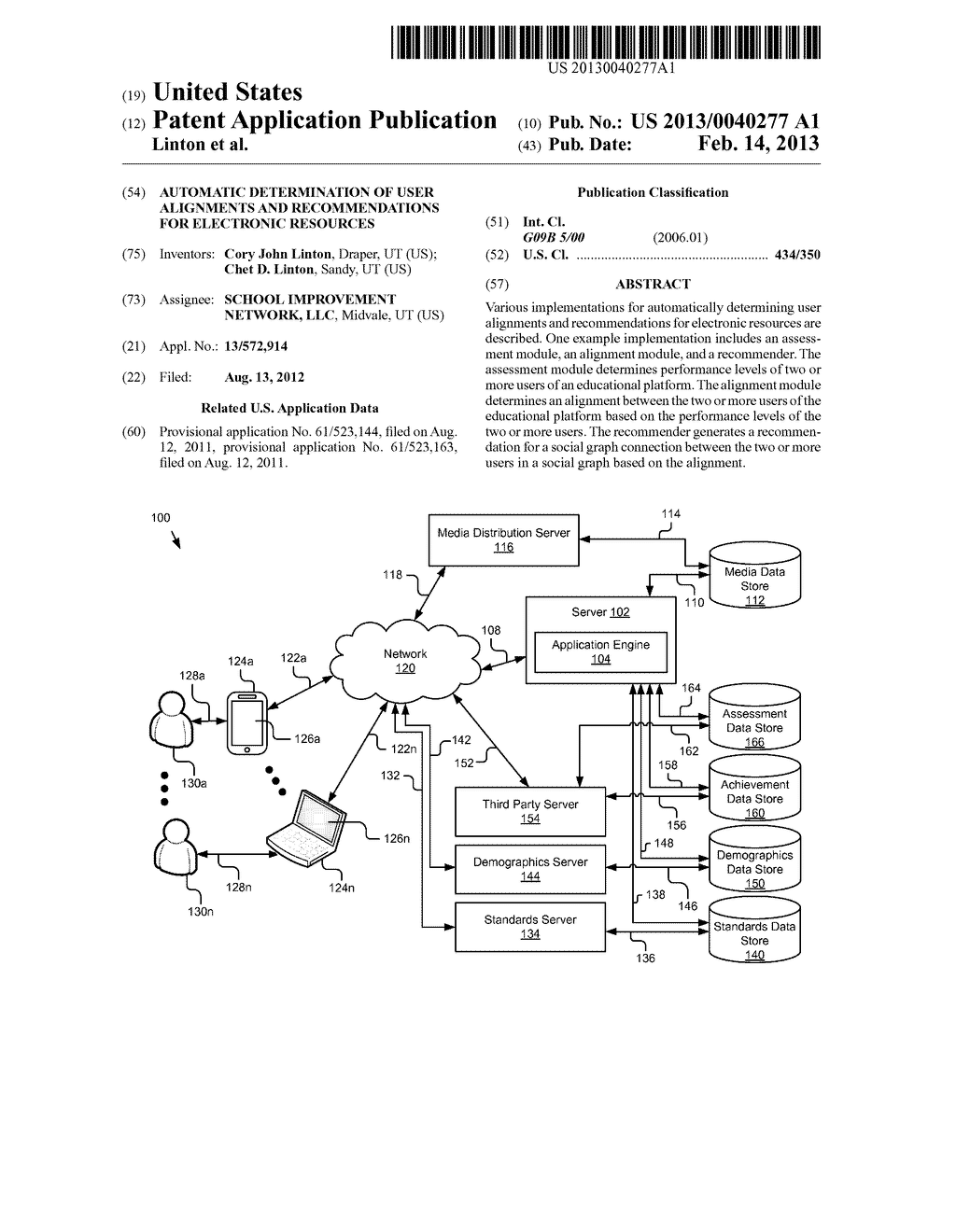 Automatic Determination of User Alignments and Recommendations for     Electronic Resources - diagram, schematic, and image 01