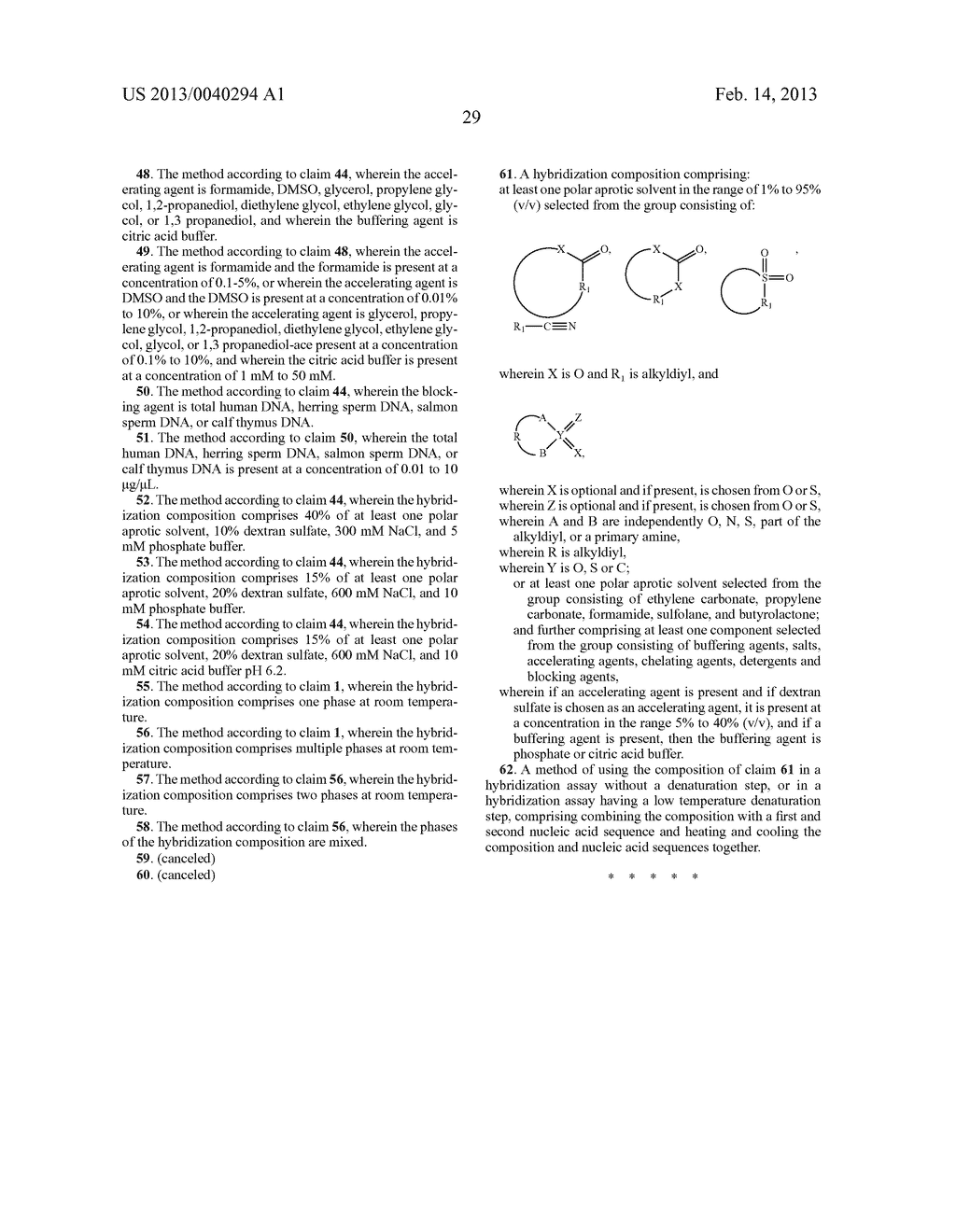 COMPOSITIONS AND METHODS FOR PERFORMING HYBRIDIZATIONS WITH NO     DENATURATION - diagram, schematic, and image 32