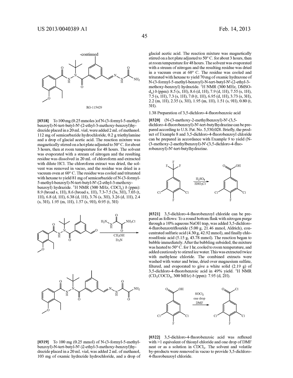 Bioavailable Diacylhydrazine Ligands for Modulating the Expression of     Exogenous Genes via an Ecdysone Receptor Complex - diagram, schematic, and image 47