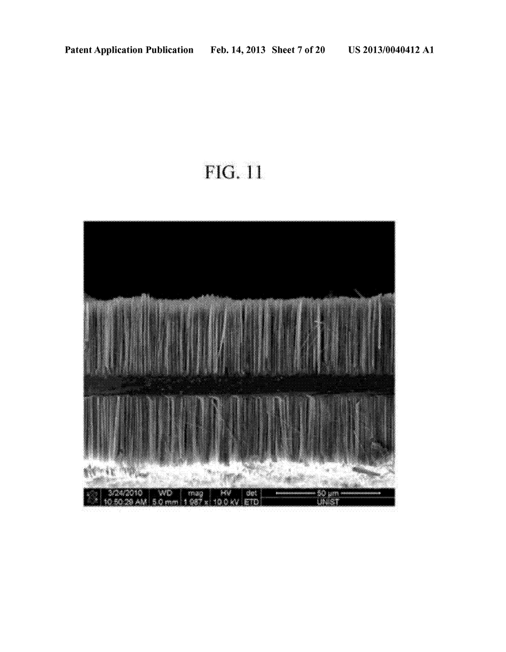 METHOD OF FORMING SILICON NANOWIRES AND METHOD OF FABRICATING LITHIUM     SECONDARY BATTERY USING THE SAME - diagram, schematic, and image 08