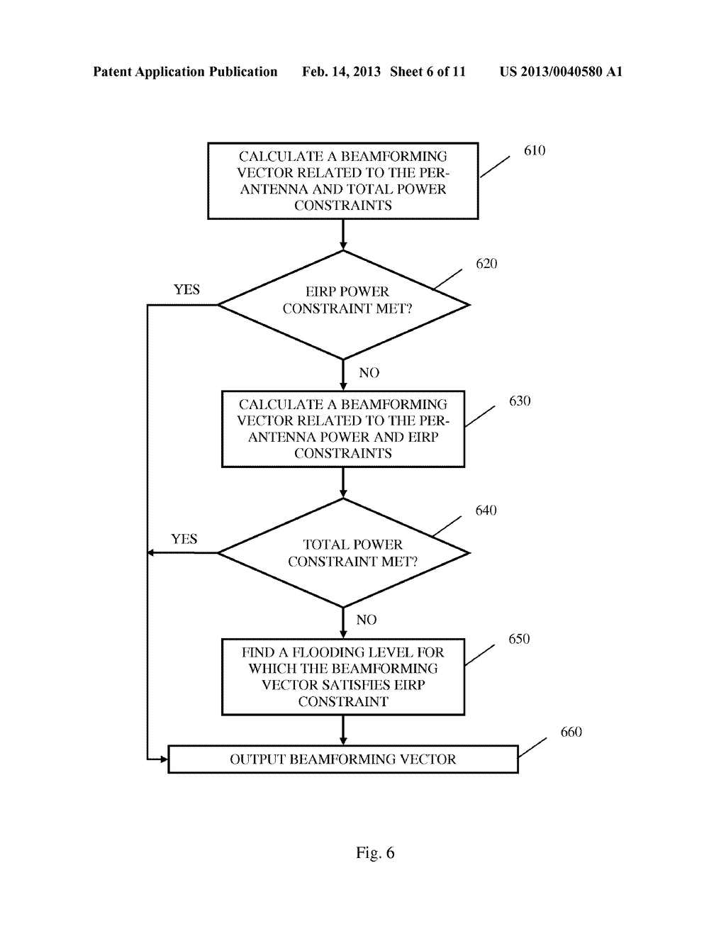 METHOD FOR SINGLE STREAM BEAMFORMING WITH MIXED POWER CONSTRAINTS - diagram, schematic, and image 07