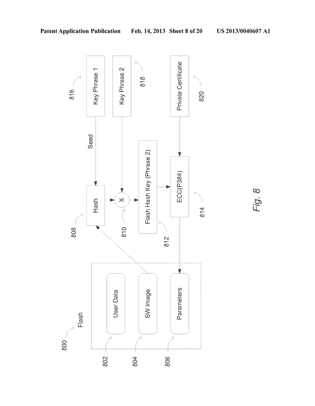 METHOD AND APPARATUS FOR VALIDATING INTEGRITY OF A MOBILE COMMUNICATION - diagram, schematic, and image 09