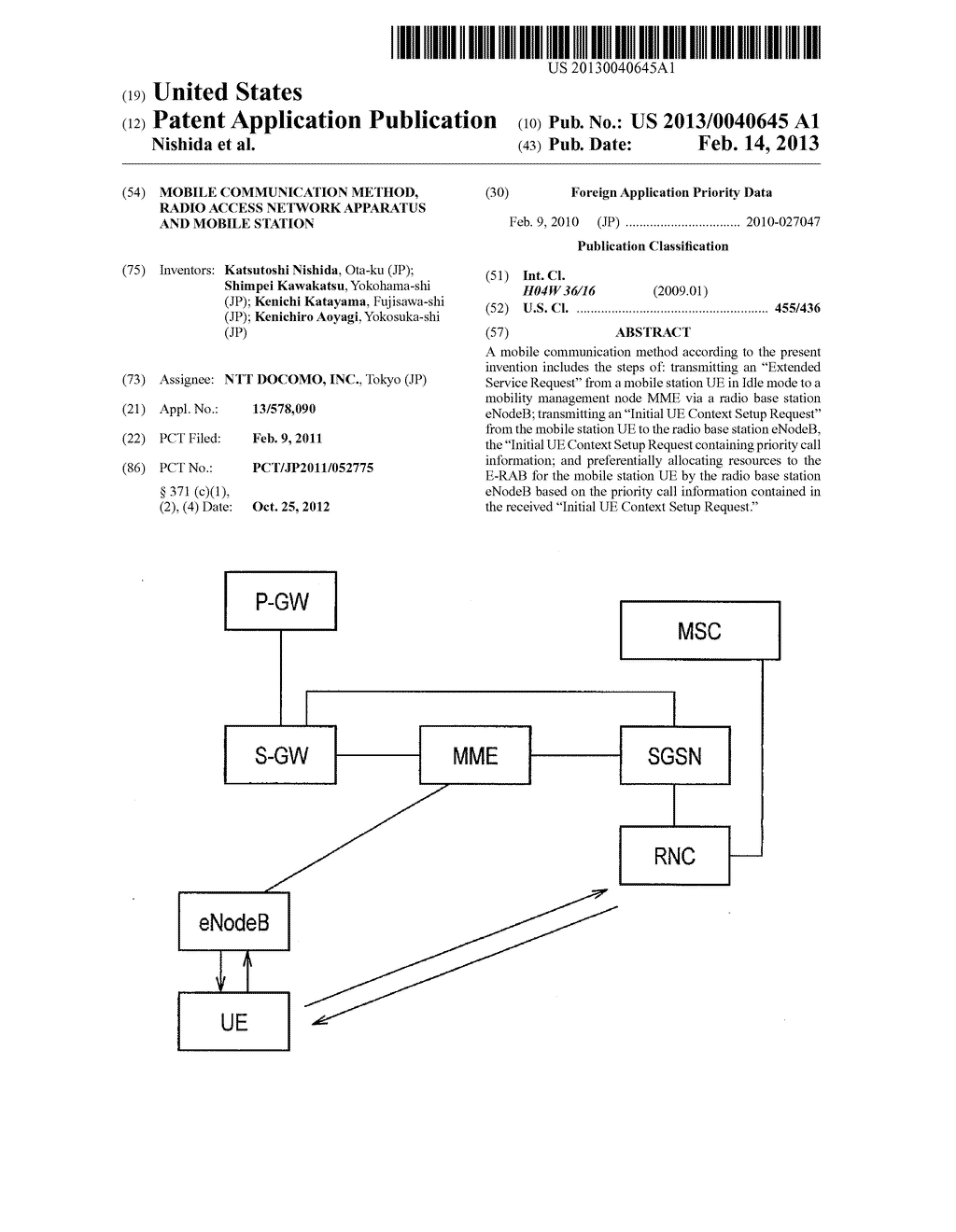 MOBILE COMMUNICATION METHOD, RADIO ACCESS NETWORK APPARATUS AND MOBILE     STATION - diagram, schematic, and image 01