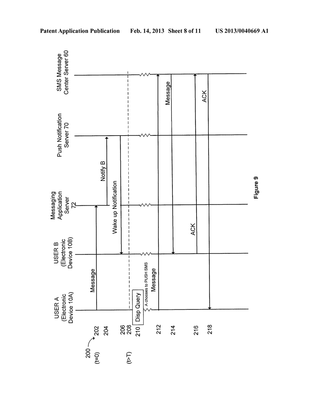 SYSTEM AND METHOD FOR DELIVERING MESSAGES WHILE ROAMING - diagram, schematic, and image 09