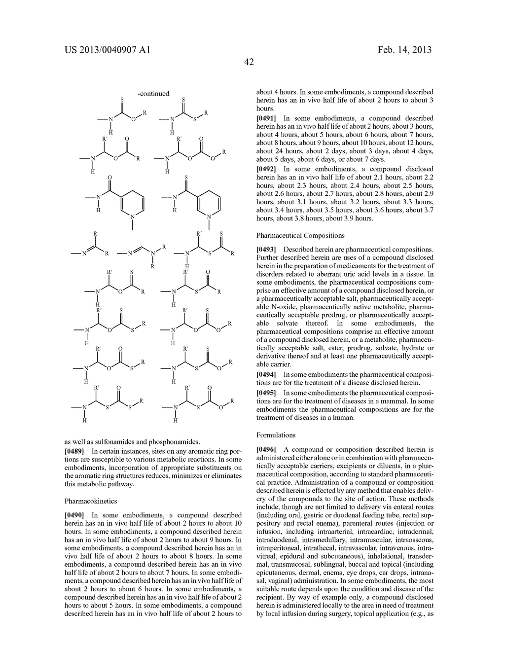 Compounds, Compositions and Methods of Using Same for Modulating Uric Acid     Levels - diagram, schematic, and image 43