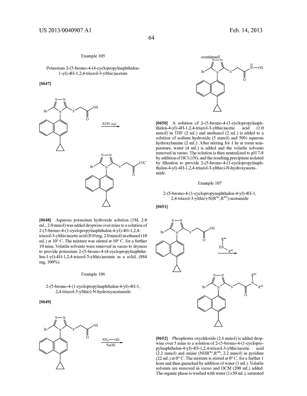 Compounds, Compositions and Methods of Using Same for Modulating Uric Acid     Levels - diagram, schematic, and image 65