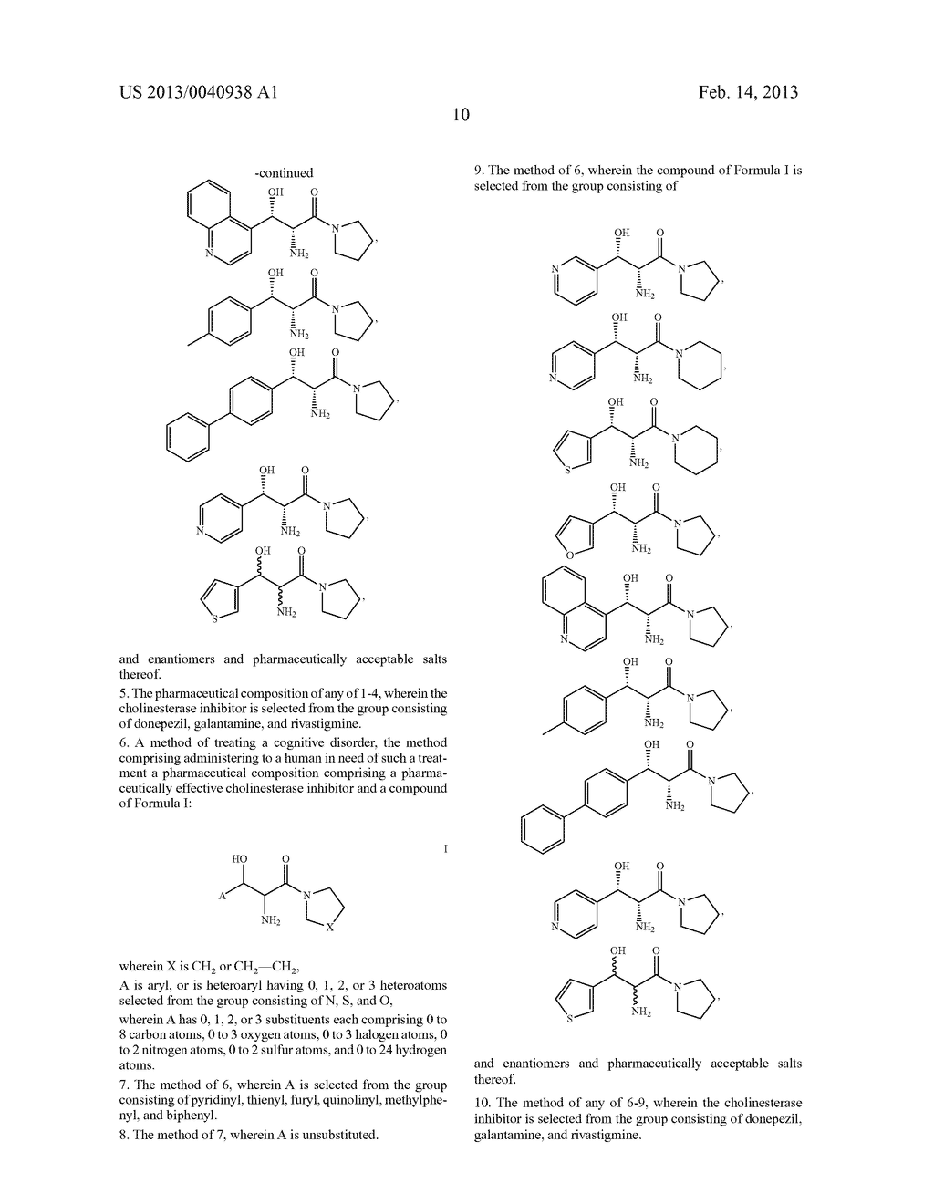 COMPOSITIIONS FOR TREATING COGNITIVE DISORDERS - diagram, schematic, and image 14