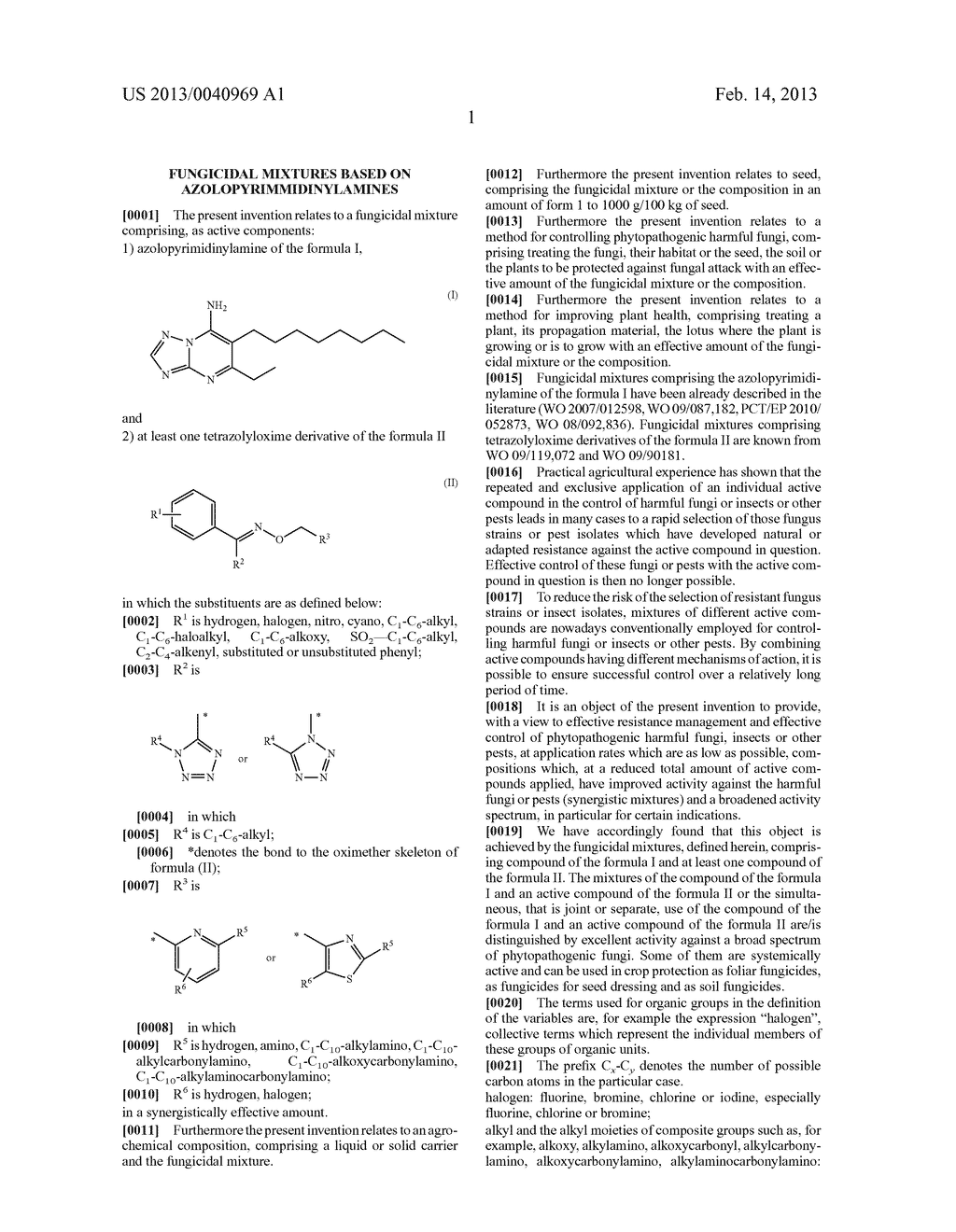 Fungicidal Mixtures Based on Azolopyrimmidinylamines - diagram, schematic, and image 02