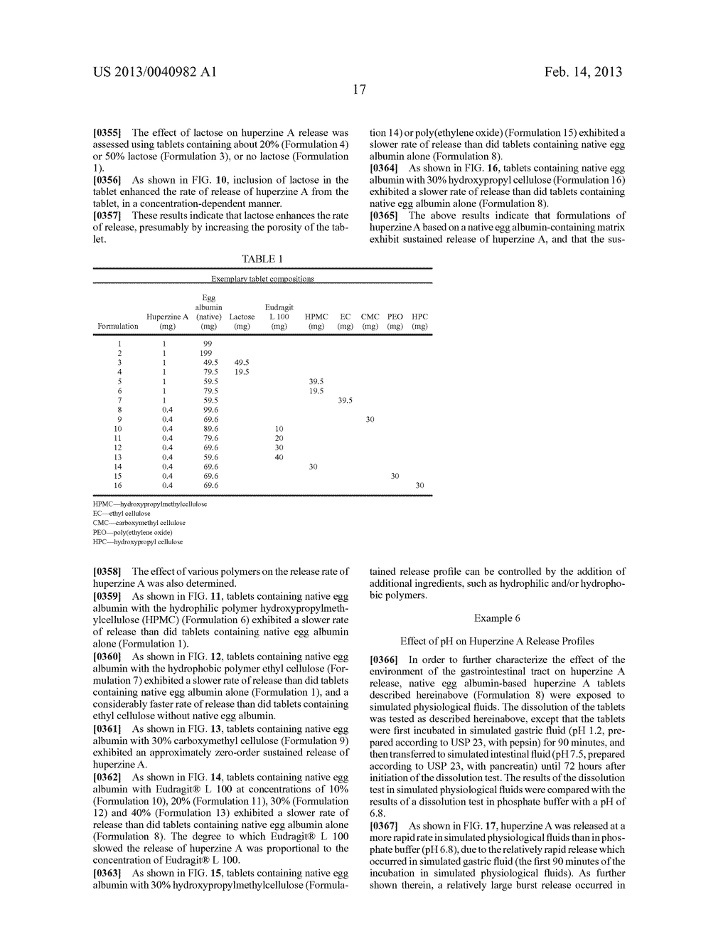 ORAL SUSTAINED RELEASE FORMULATION OF HUPERZINE A - diagram, schematic, and image 28