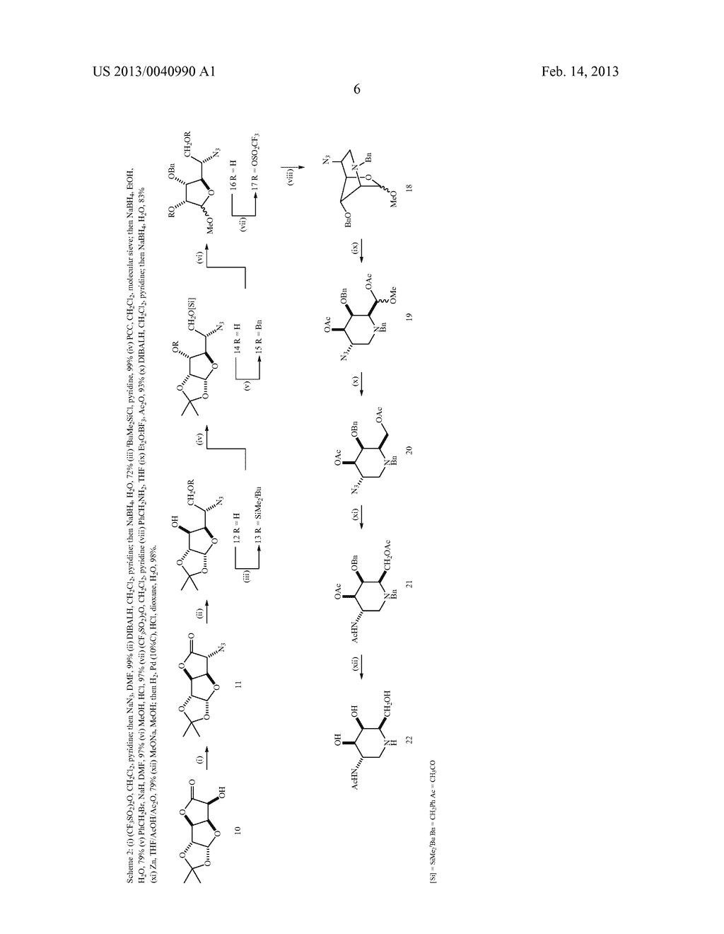 SYNTHESIS OF DGJNAc FROM D-GLUCURONOLACTONE AND USE TO INHIBIT     ALPHA-N-ACETYLGALACTOSAMINIDASES - diagram, schematic, and image 07