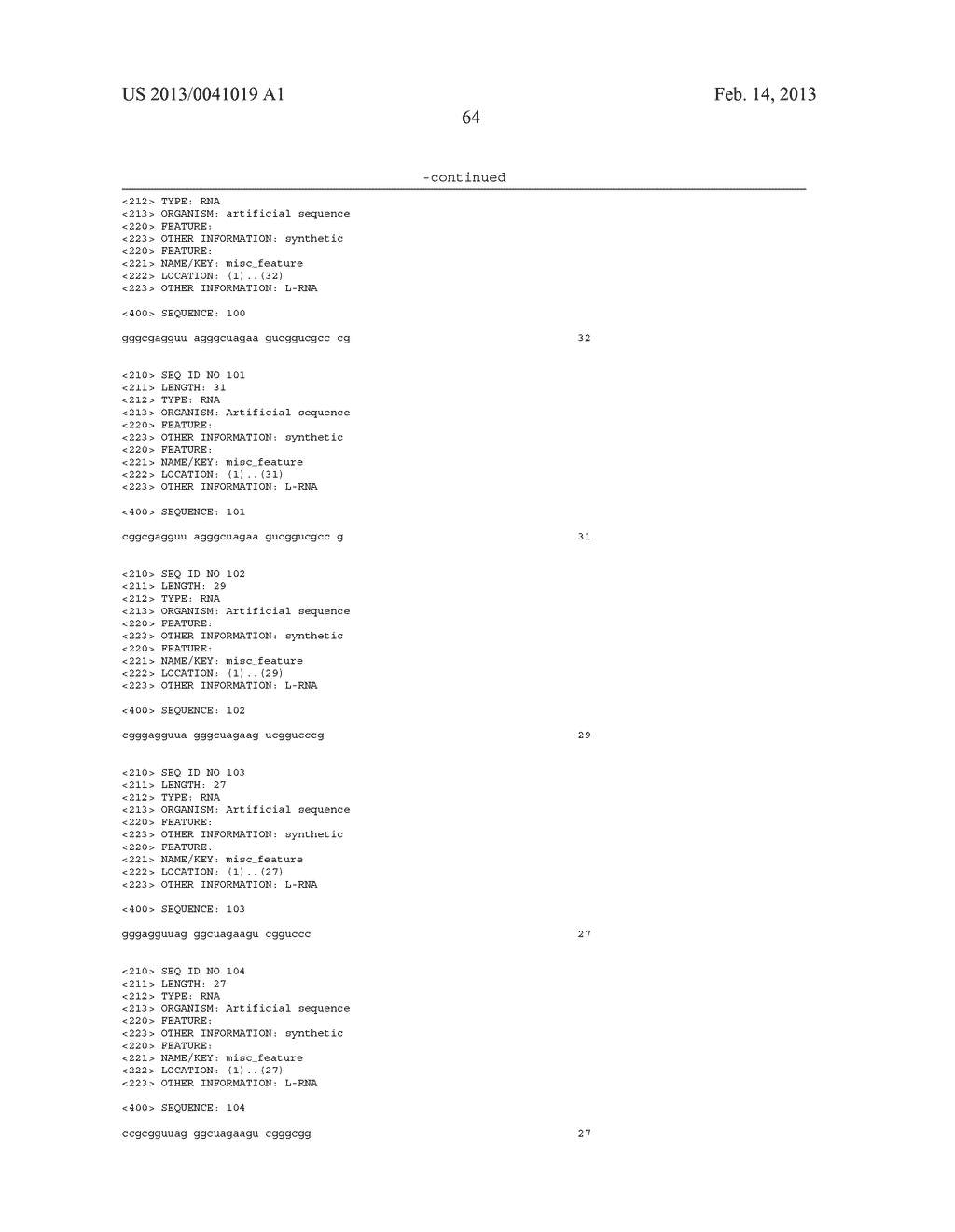 SDF-1 Binding Nucleic Acids - diagram, schematic, and image 105